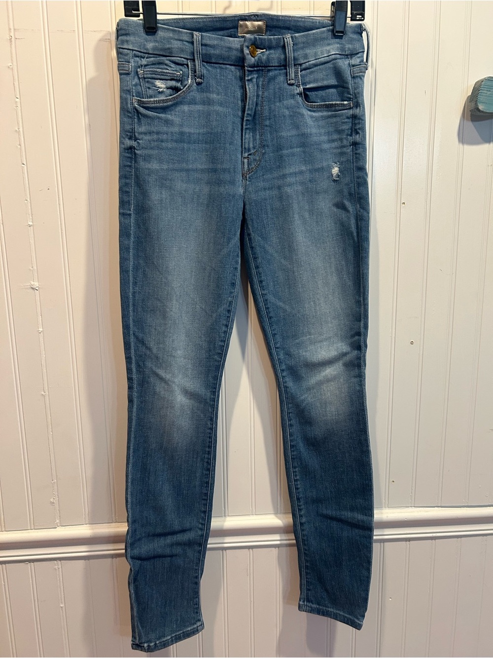 MOTHER Women's Light Blue Skinny Jeans
